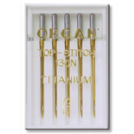 Igły domowe Organ 130/705H Top Stitch Titanium 80