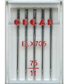 Igły domowe do overloków i coverloków Organ ELX705 75