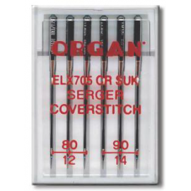 Igły domowe Organ ELX705 CR SUK SERGER COVERSTITCH 80-90