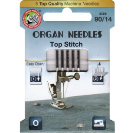 Igły domowe Organ 130/705H ECO Top Stitch 90
