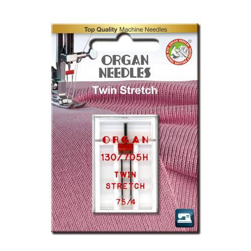 Igły domowe Organ 130/705H  Twin Stretch 75/4,0mm