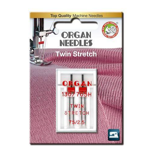 Igły domowe Organ 130/705H  Twin Stretch 75/2,5mm